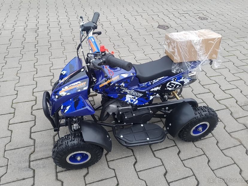 Dětská čtyřkolka Dragon II Sport 49ccm modrá