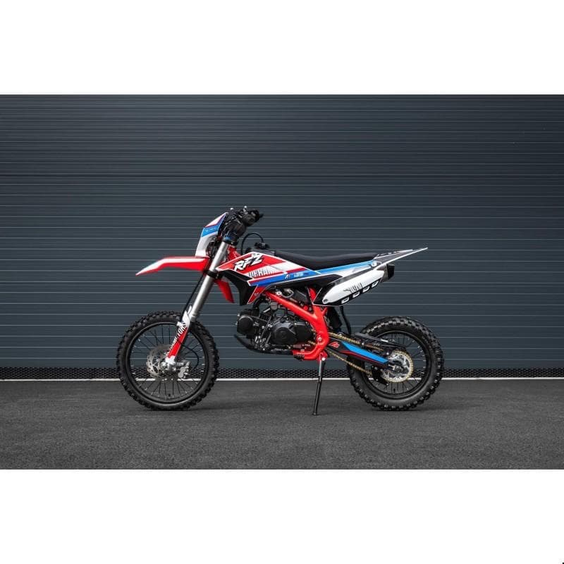 Pitbike Leramotors Thunder 125ccm, kola 17/14, cervena
