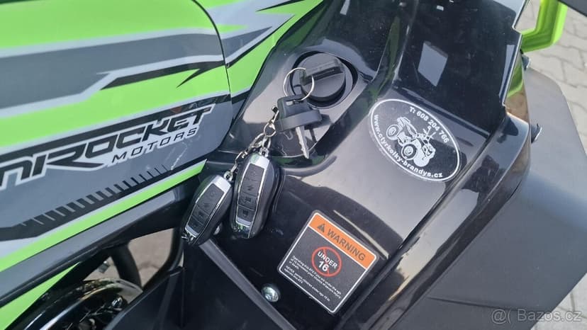 Dětská čtyřtaktní čtyřkolka RockRider 125ccm zelena