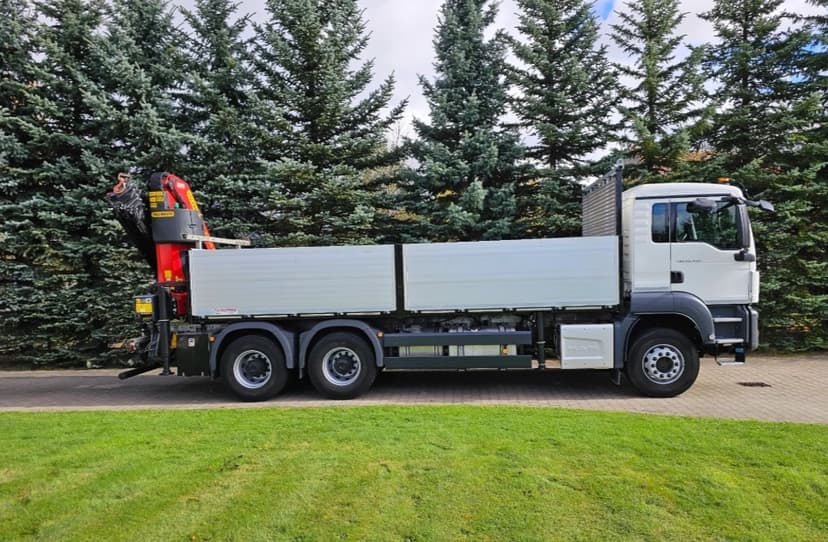 MAN TGS 26.430 - 6x4 - Valník + HR-PALFINGER PK 23002-SH E