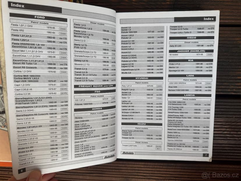 AUTODATA montážní data rozvodové řemeny originalni manual