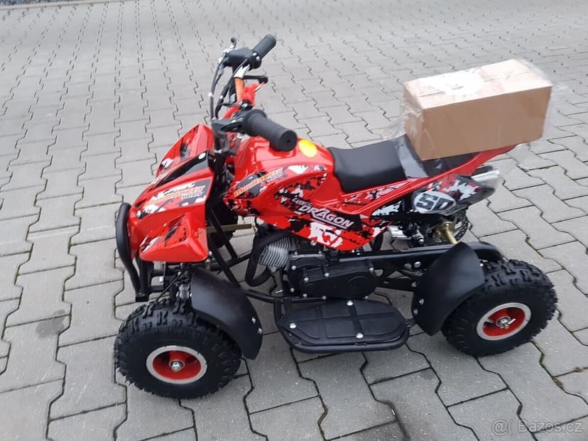 Dětská čtyřkolka Dragon II Sport 49ccm cer