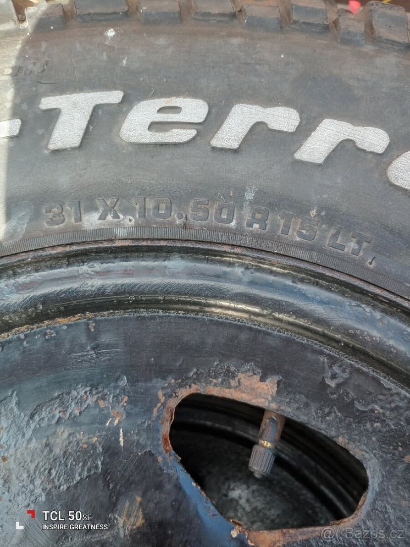 4ks disk R15 (6x139,7)+ 4ks pneu 31x10,5R15