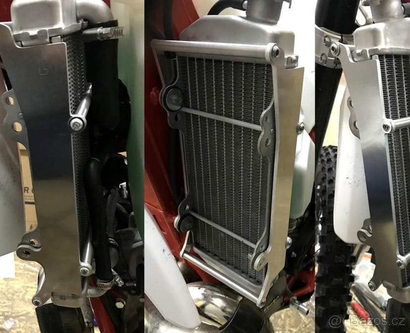 Beta kryty, výztuhy chladiče s ventilátorem