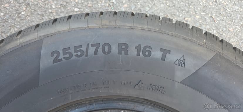 4x zimní pneu Continental TS850 255/70 R16, vzorek 8mm