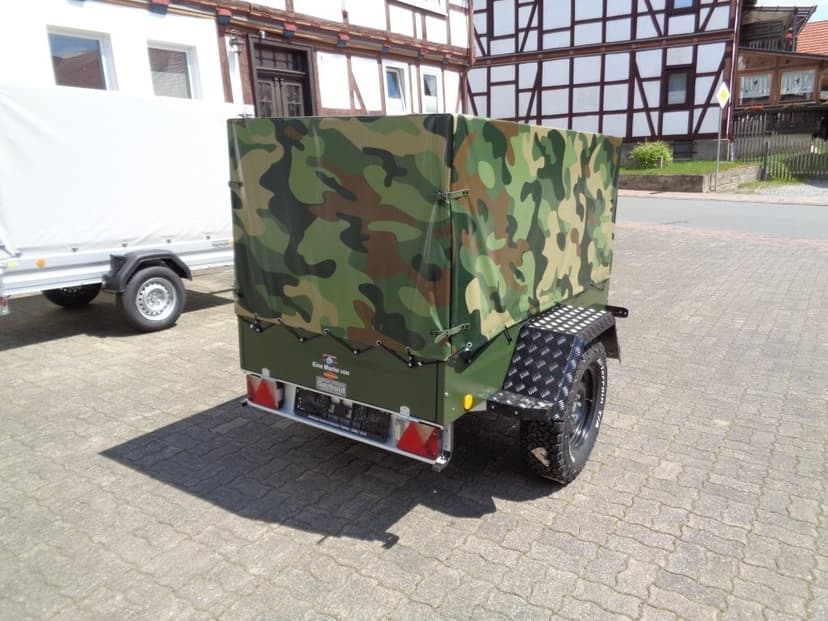 Valníkový Plachtový Military OFFROAD Přívěsný Vozík 1000kg