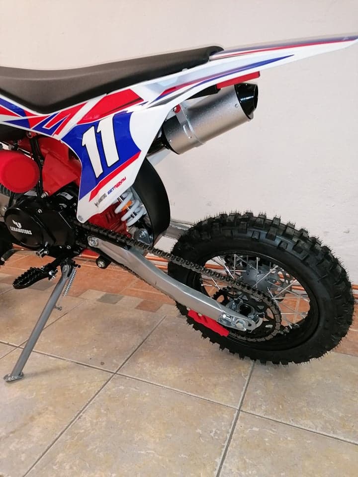 Pitbike Shark 125ccm 17x14 červená