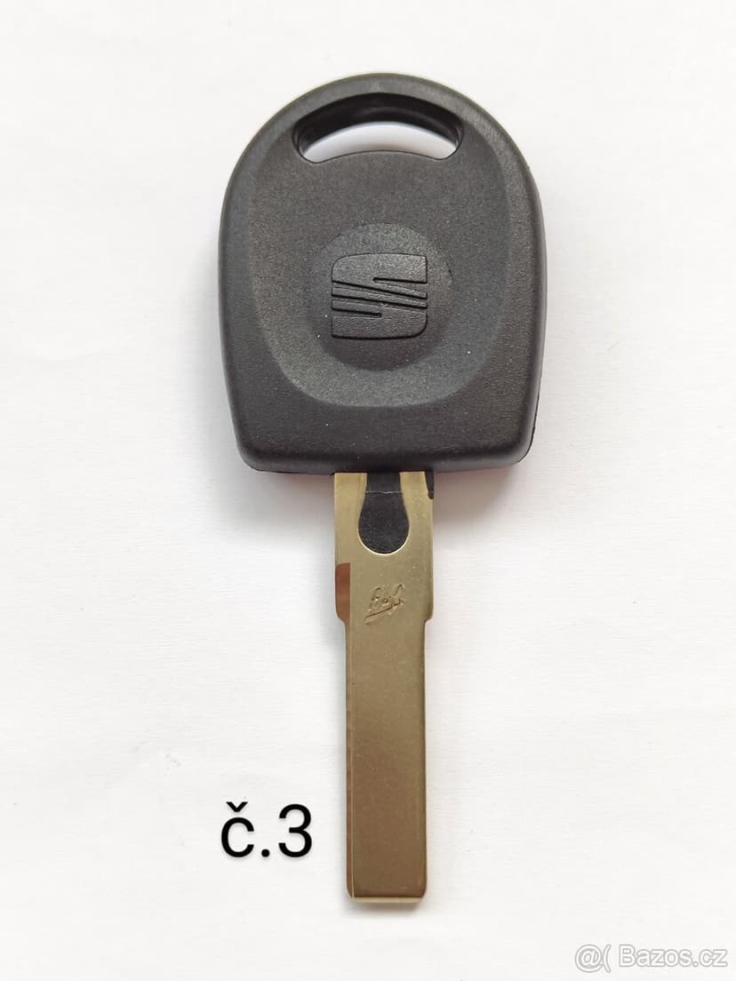 Klíč Škoda Volkswagen Audi Seat HU66 ID48  Klíč = 150kč. Klí