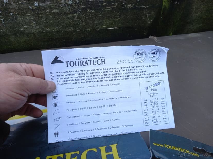 Kryt předního světla BMW 1200 GS touratech