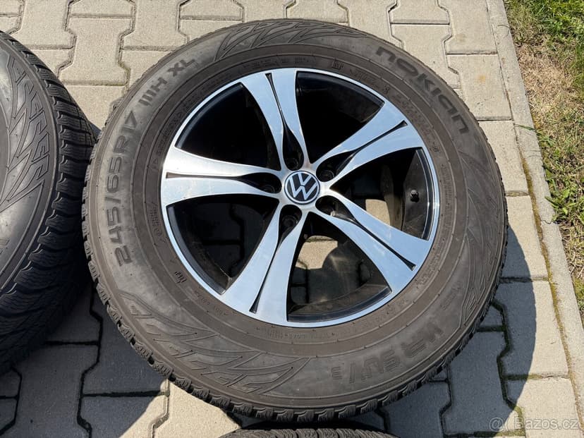 4x al kola 5x120 17 + pneu zimní 245/65 R17