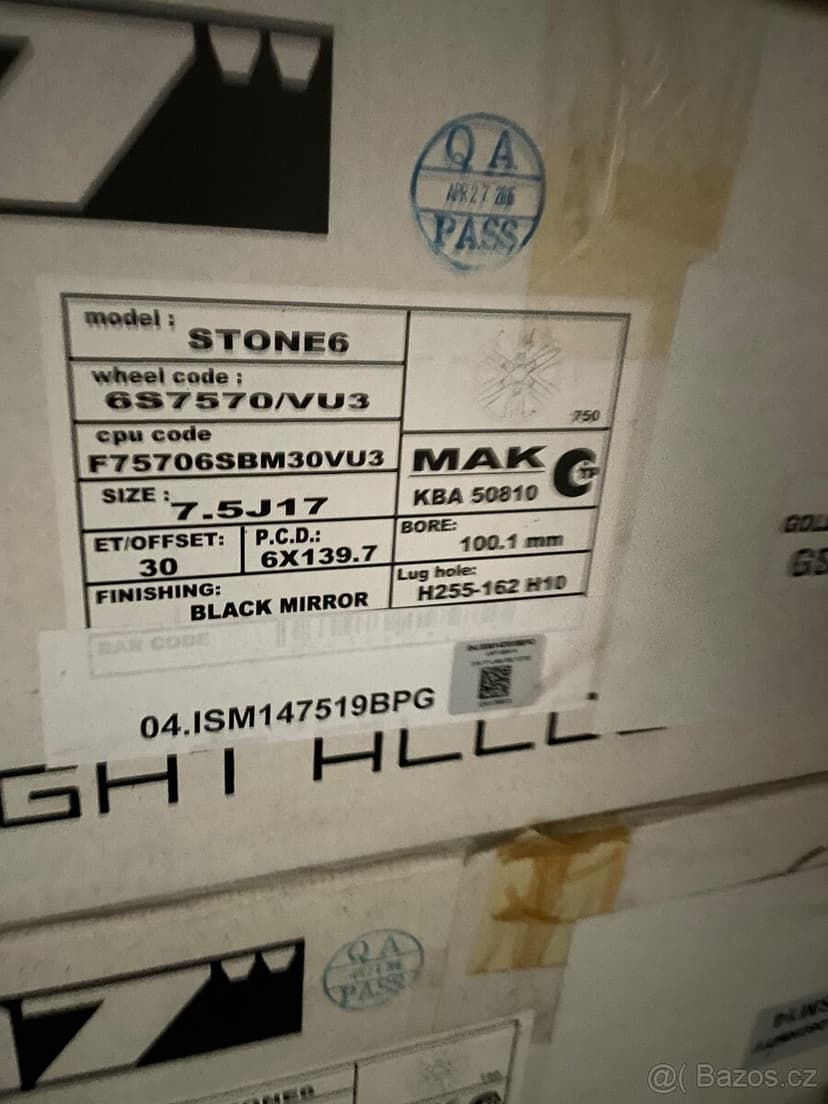 nové hliníkové disky MAK STONE 6