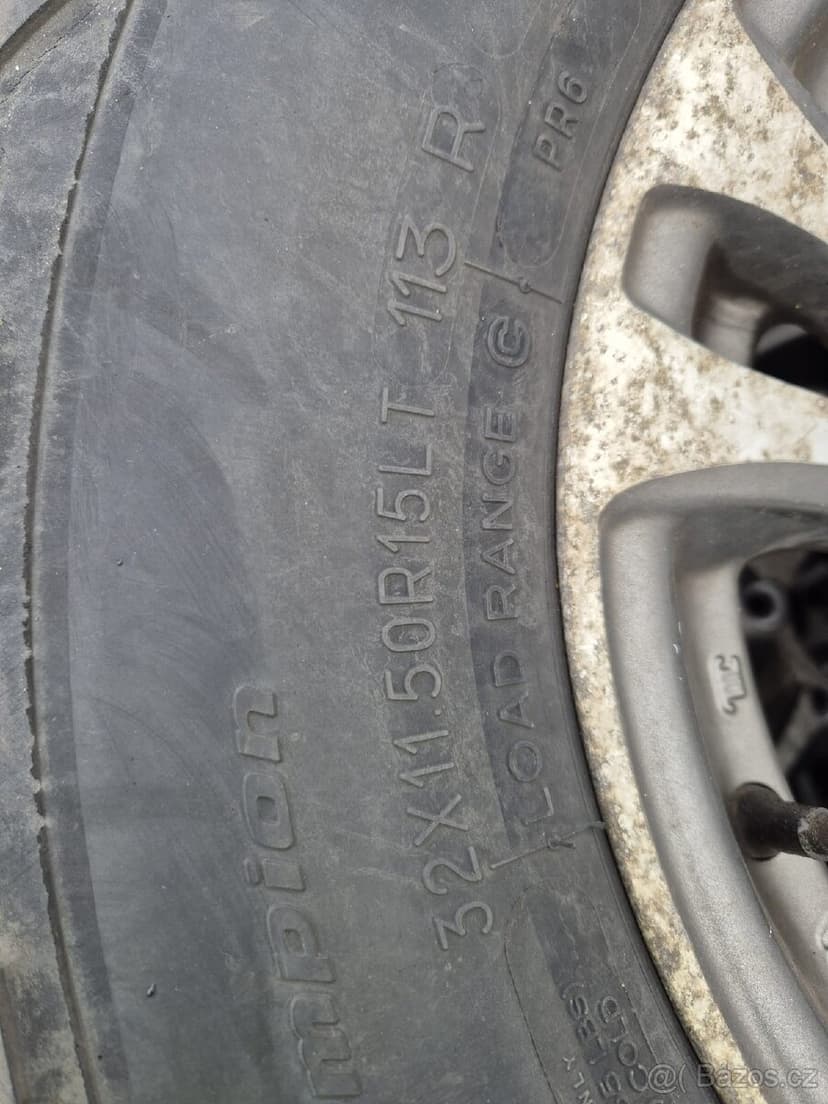 Alu kola 6x139,7  32x11,5 R15 BF