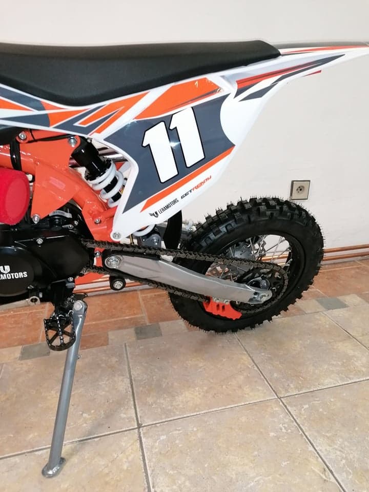 Pitbike Shark 125ccm 17x14 oranžová