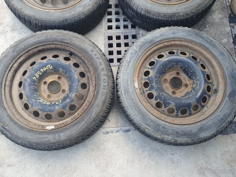 16" 4x108 zimní komplet Citroen Peugeot + 205/55/16 8mm