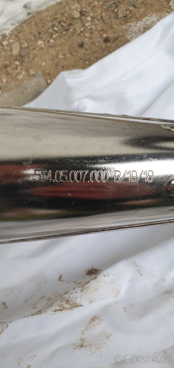 KTM výfuk a karbonový kryt 2t