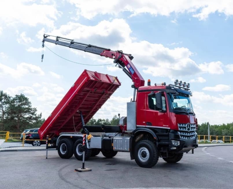 Mercedes-Benz AROCS 3345-6x6–Sklápěč/Valník + HR-HMF 3220 K