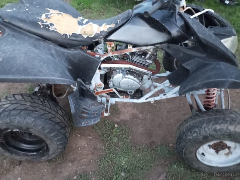 Čtyřkolka bez tp nepojizdna