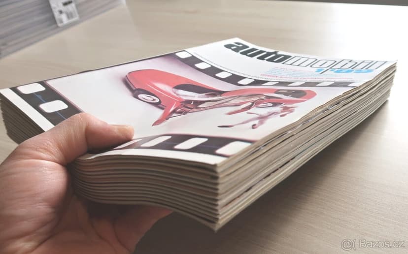 ČASOPIS AUTOMOBIL 1989, 12KS, ŠKODA FAVORIT, JAWA SOUTĚŽNÍ