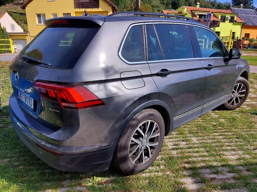 VW TIGUAN 2.0TSI 4x4 132kw 2017, man., tažné, kůže, full LED