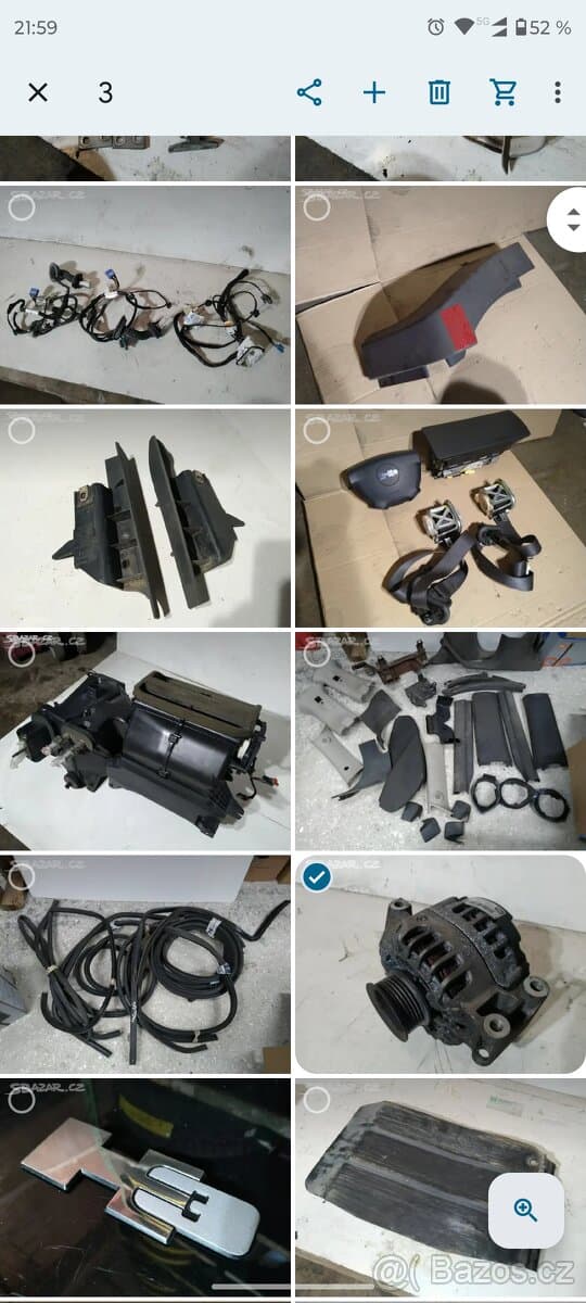 Hummer H3 r.v.  2006 /// 3,5 Vortec - soubor dílů