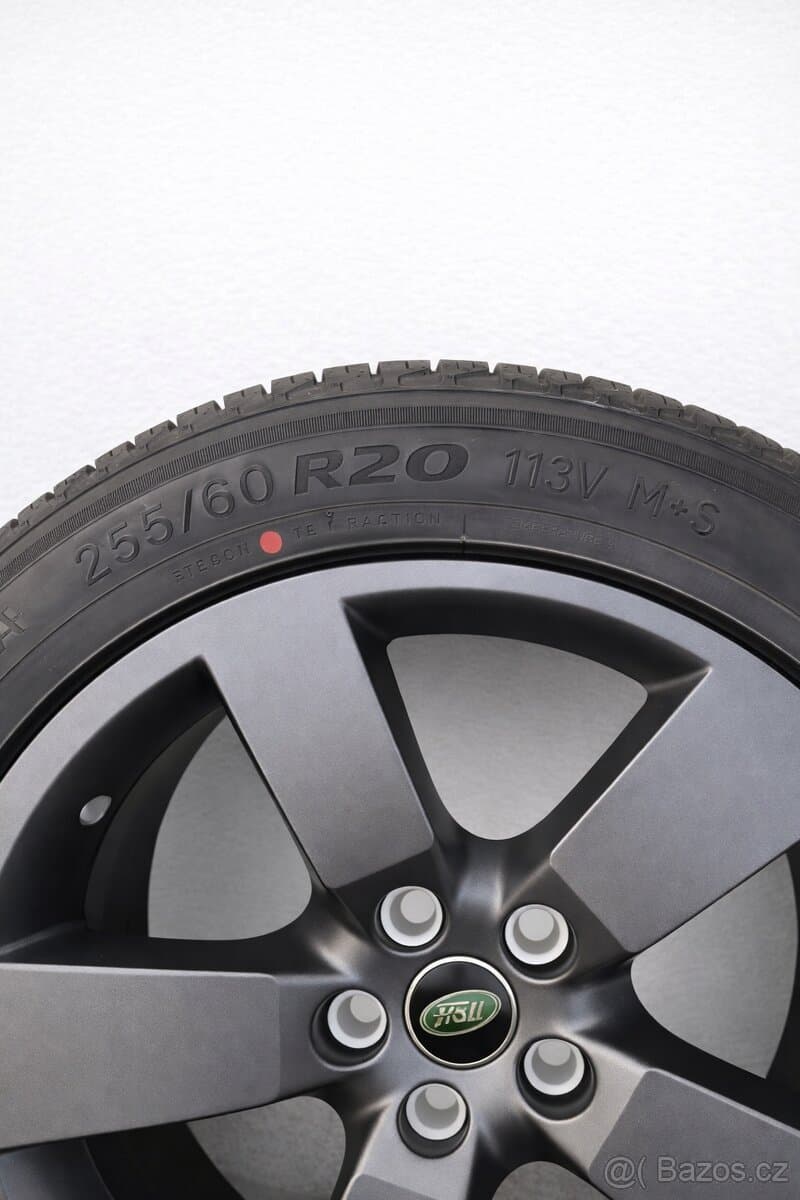 5x Alu kola vč pneu na Land Rover Defender R20