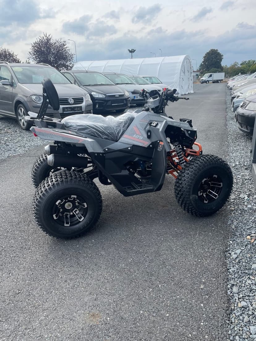 Dětská čtyřkolka FUN 125cc 3G8 - šedo oranžová model 2026