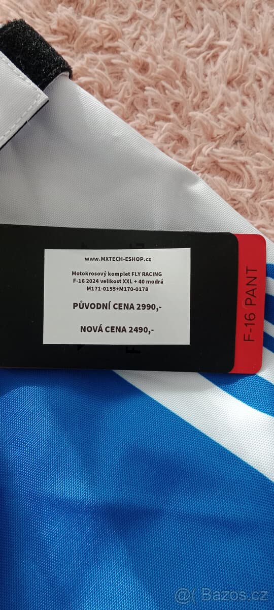 DRES KALHOTY FLY F 16  XXL Vel:40 R.2024