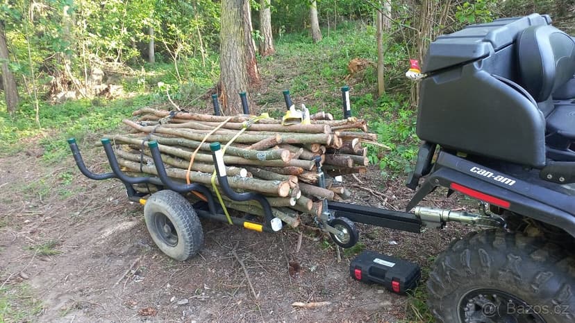 Vyvážečka, vlek na dřevo za čtyřkolku