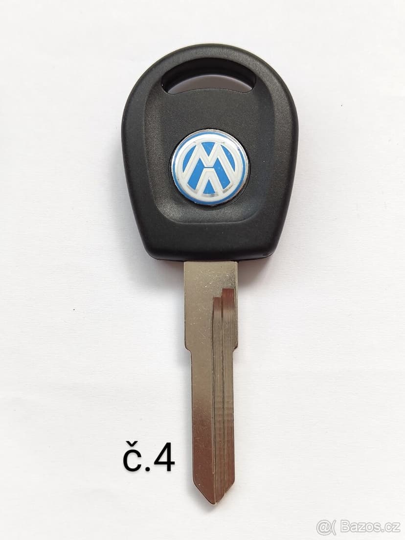 Klíč Škoda Volkswagen Audi Seat HU66 ID48  Klíč = 150kč. Klí