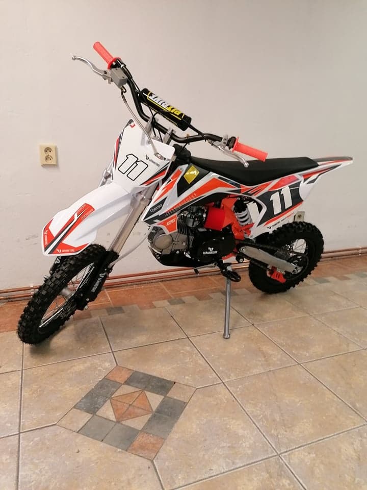 Pitbike Shark 125ccm 17x14 oranžová