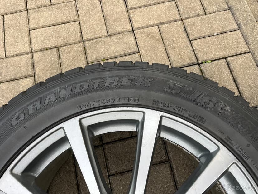 4 x alu disky 5x127 R20, zimní pneu 90%