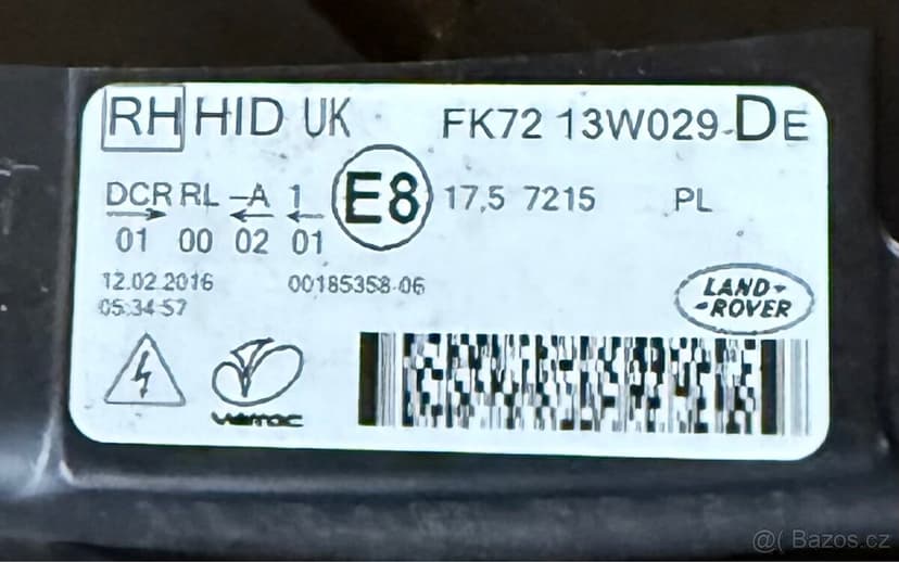 Pravý & Levý přední xenon, Land Rover Discovery Sport