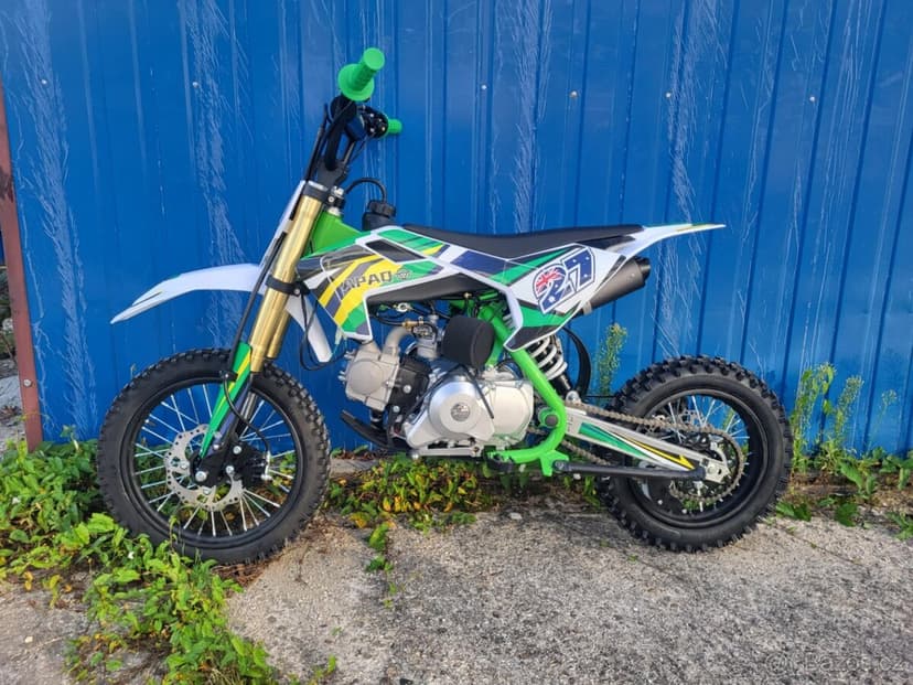 Pitbike APAQ 125ccm XB27 14/12 E-START poloautomat zelená