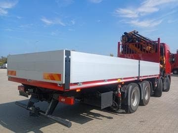 Scania G410 B - 8x4 – Valník + HR-EFFER 525/6S + JIB 6S – EU