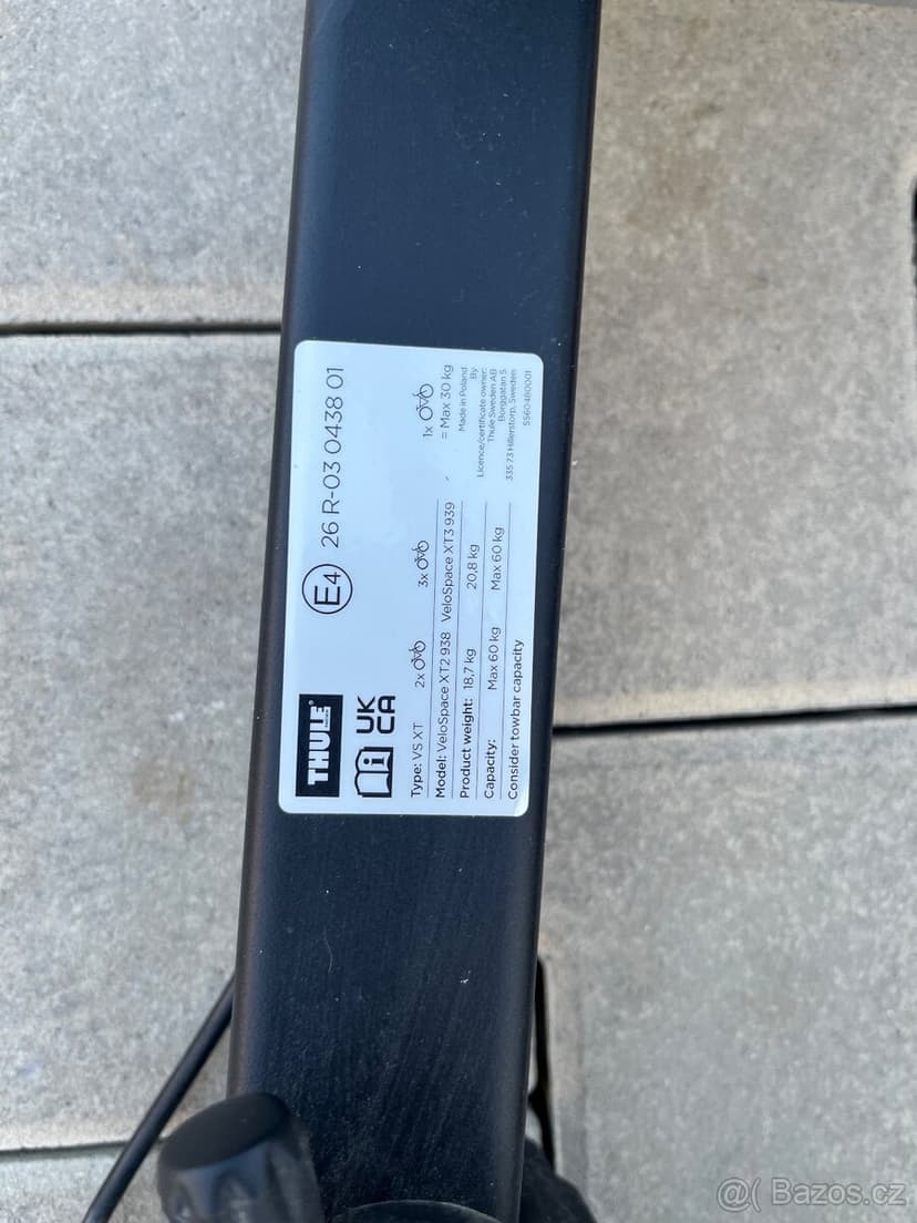 Nosič kol Thule Velospace XT2 pro dvě kola