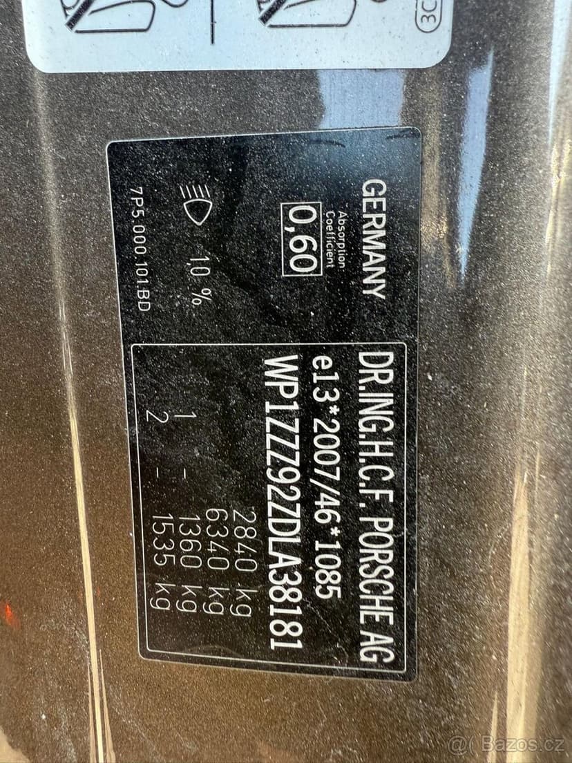 Porsche cayenne diesel 3.0 2013 pojizdne airbagy ok