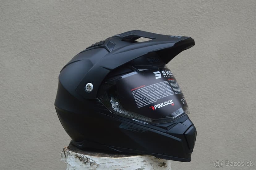 Predám SHOT mat. čierna helma prilba sx atv enduro