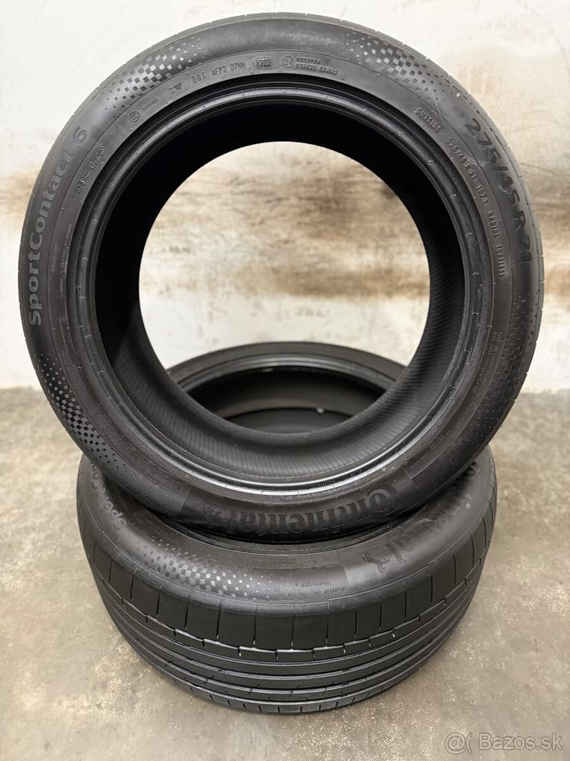 2 letné pneumatiky 275/45/21 Continental SportContact 6
