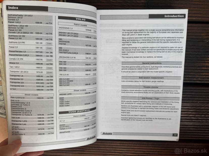 AUTODATA montážní data rozvodové řemeny originalni manual