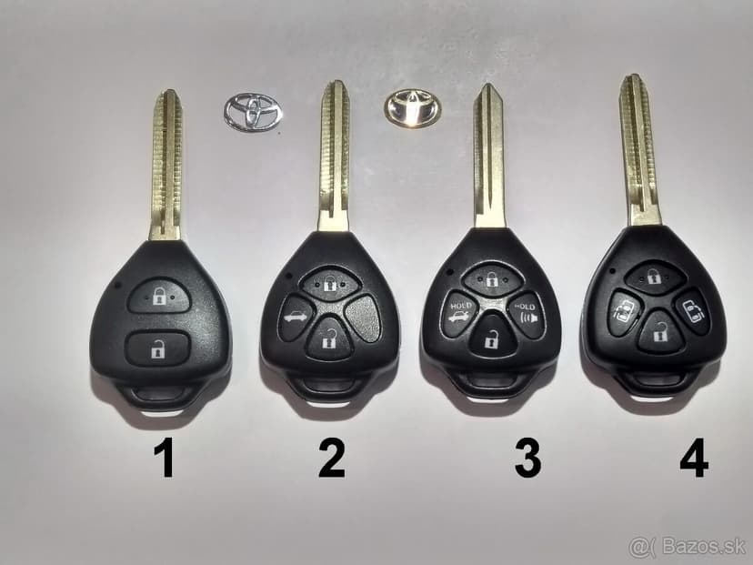 Toyota autokluč obal kluča avensis Rav yaris aygo prius