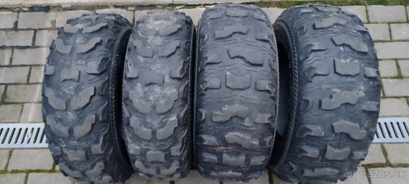 4x Pneumatiky KENDA na štvorkolku. 2x 25x8-12 2x 25x10-12