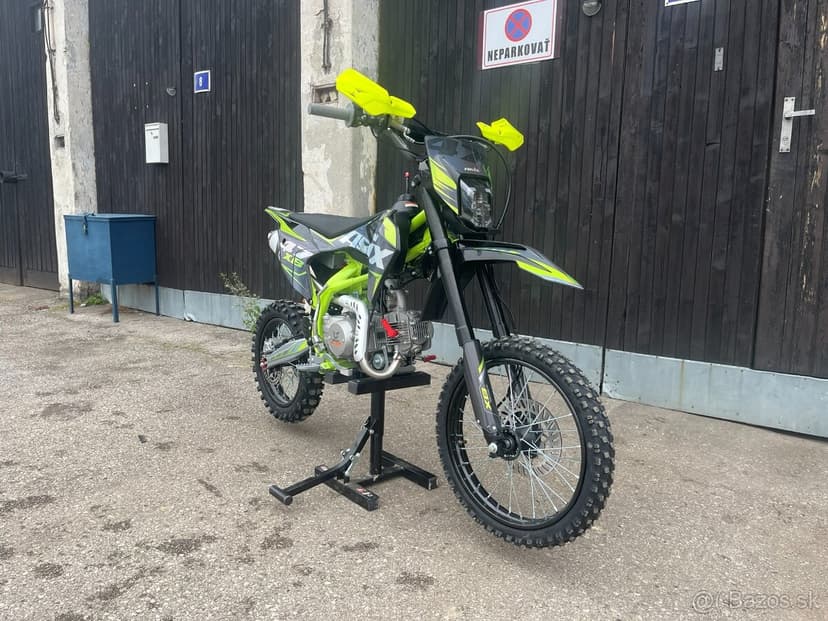 Pitbike asix xb47 125cm3 17/14 el starter 2 roky zaru.ka