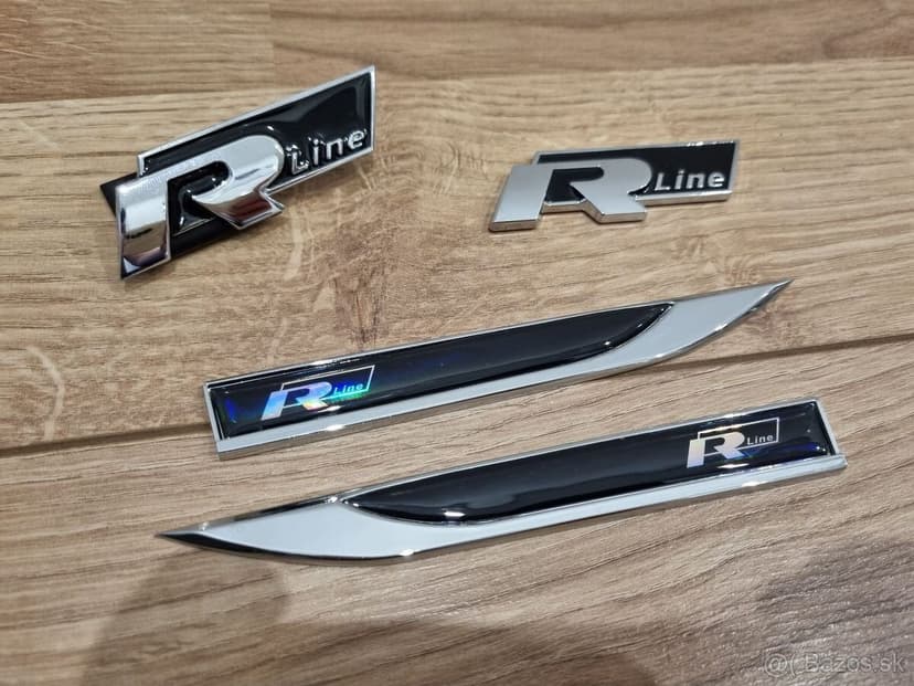 Kridielka Rline Volkswagen R-line napisy znaky nalepovacie