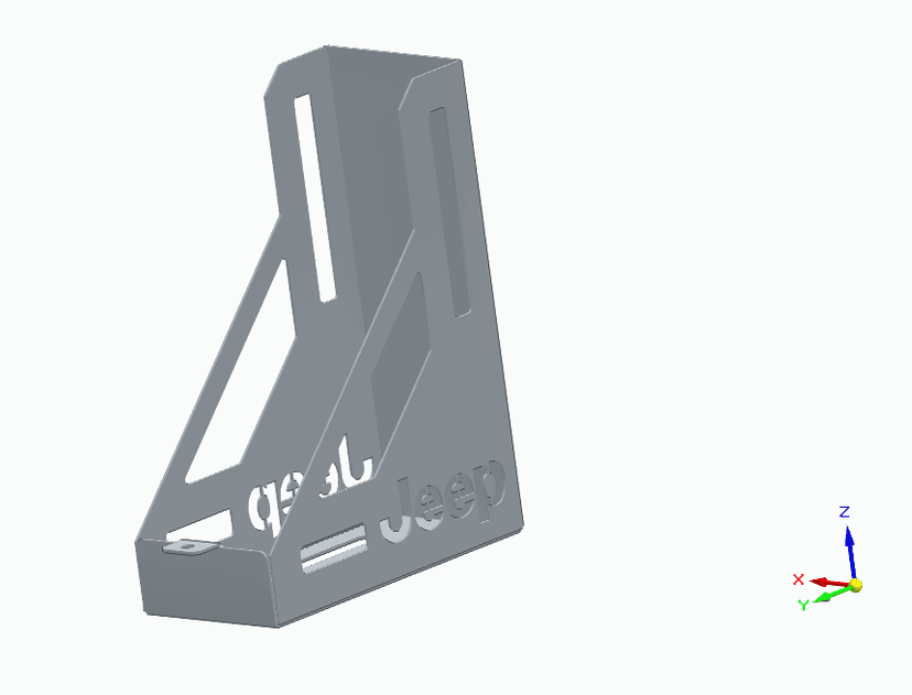 Offroad - držák kanystru CAD/DXF/STL