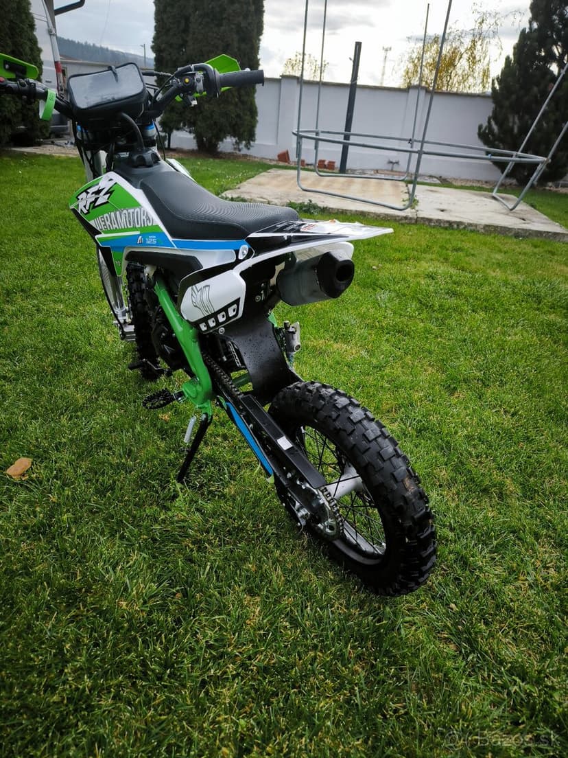 Pitbike 125cc 17/14 E-Start Zelená