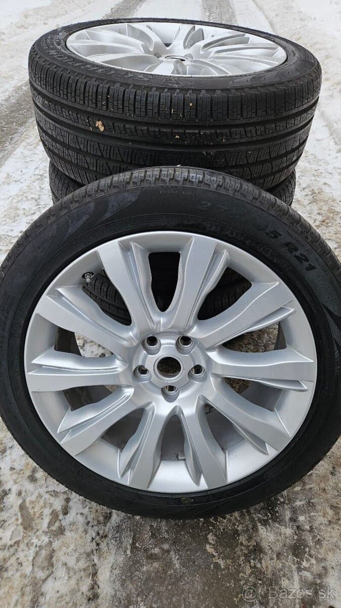 TOP ALU kola Land Rover 21" – 5×120, Pirelli 98 %