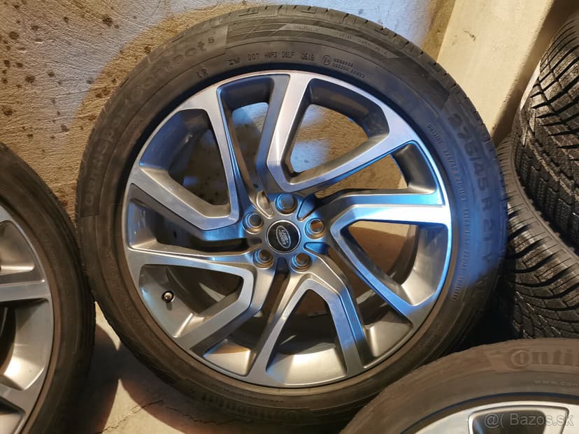 Land Rover Discovery 5 - orig. 21" alu + letné pneu Conti