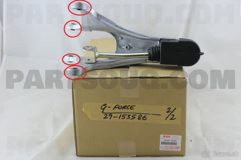 Suzuki Jimny, silentbloky kulisy řazení, 2005-2018