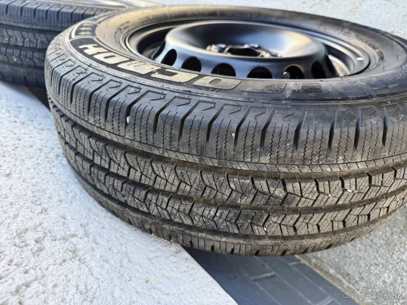 VW Crafter,MAN TGE disky zátaž 1200kg+zimné pneu 235/65 R16C