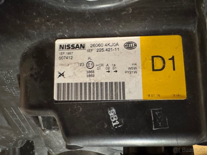 Predné svetlá Nissan Navara - nové Originál Nissan